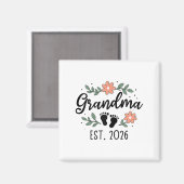 Oma Est 2026 - Zwangerschapsaankondiging voor Gran Magneet (Voorkant / Achterkant)