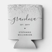 Oma Est Glitter Confetti Aangepast Oma Cadeau Blikjeskoeler (Achterkant)