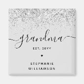 Oma Est Glitter Confetti Aangepaste Oma Cadeaus Magneet (Voorkant)