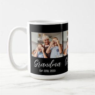 Oma Est. Wit script 3 foto Koffiemok