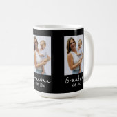 Oma Est. Wit script 3 foto Koffiemok (Voorkant rechts)