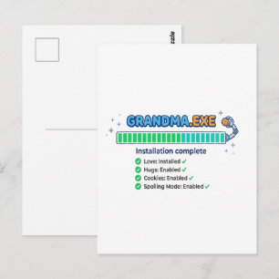 Oma.exe Leuk oma-cadeau Briefkaart