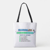 Oma.exe Leuk oma-cadeau Tote Bag (Achterkant)