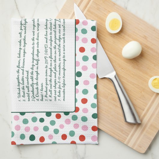 Oma Familie Recept Vakantie Theedoek (Quarter Fold)