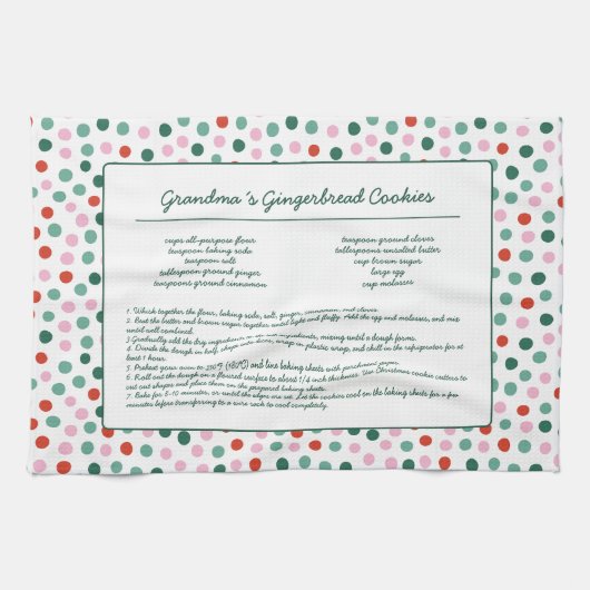 Oma Familie Recept Vakantie Theedoek (Horizontaal)