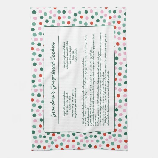 Oma Familie Recept Vakantie Theedoek (Verticaal)