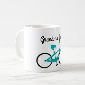 Oma fietstochten koffiemok (Voorkant links)