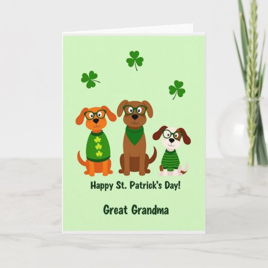 Oma Fijne St. Patricks Dag Kaart (Voorkant)