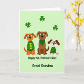 Oma Fijne St. Patricks Dag Kaart (Gele Bloem)
