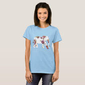 Oma Florals Patterned Elephant T-shirt (Voorkant volledig)
