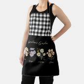 Oma Flower Garden Custom 4 Naam  Bloemen Schort (Insitu)