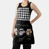 Oma Flower Garden Custom Naam  Bloemen Schort (Insitu)