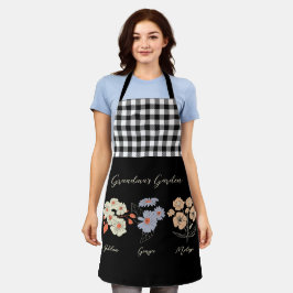 Oma Flower Garden Custom Naam  Bloemen Schort