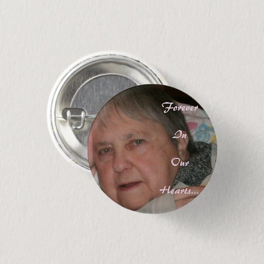 Oma Forever in ons hart Button (Voorkant /achterkant)