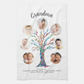 Oma Foto Aandenken Theedoek (Verticaal)