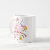 Oma Foto Bloem Mok Cadeau (Voorkant links)