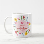 Oma Foto Bloem Mok Cadeau (Links)