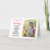 Oma foto cadeau alle redenen waarom je van haar ho kaart (Voorkant)