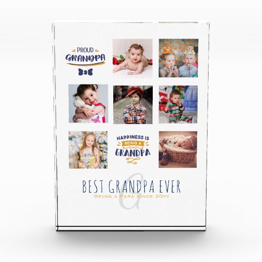 OMA FOTO COLLAGE CADEAU Trots Opa Oom Opa (Voorkant)