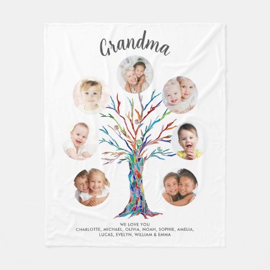 Oma Foto Keepsake Deken (Voorkant)