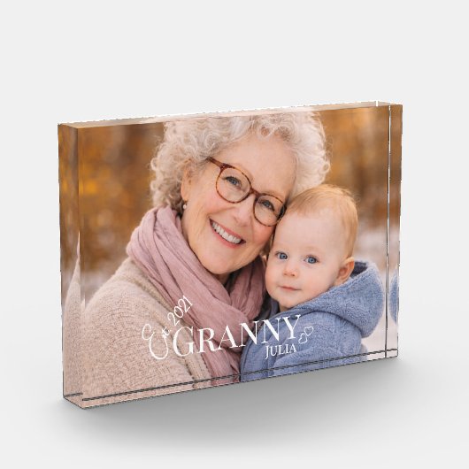 Oma Foto Opgericht Jaar Modern Hart (Links)