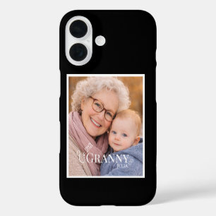 Oma Foto Opgericht Jaar Modern Hart iPhone 16 Hoesje
