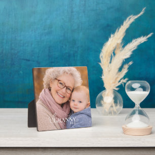 Oma Foto Opgericht Jaar Modern Hart Fotoplaat