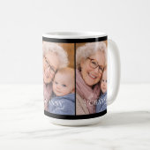 Oma Foto Opgericht Jaar Modern Hart Koffiemok (Voorkant rechts)