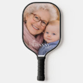Oma Foto Opgericht Jaar Modern Pickleball Paddle (Achterkant)