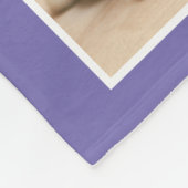 Oma Foto Paarse Fleece Deken (Hoek)