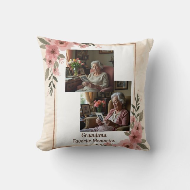 Oma Foto Sierkussen (Voorkant)
