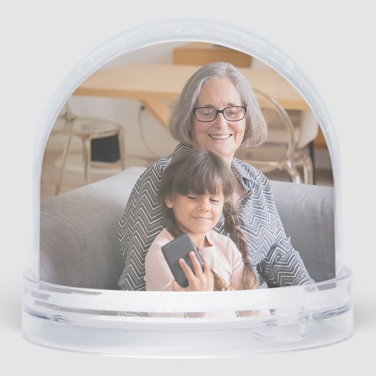 Oma foto sneeuwbol (Achterkant)