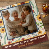 Oma Foto Spring Daisy Flowers Custom Legpuzzel