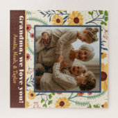 Oma Foto  Spring Daisy Flowers Custom Legpuzzel (Horizontaal)