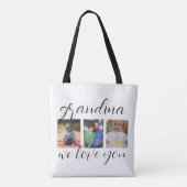 Oma foto  tote bag (Achterkant)