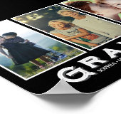 Oma Fotocollage – Aangepaste namen van kleinkinder Poster (Hoek)