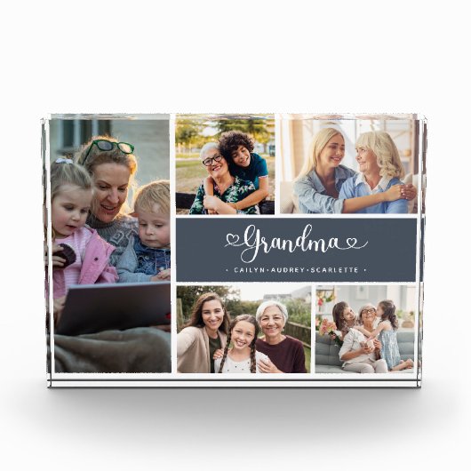 Oma fotocollage beste familie fotoblokken (Voorkant)