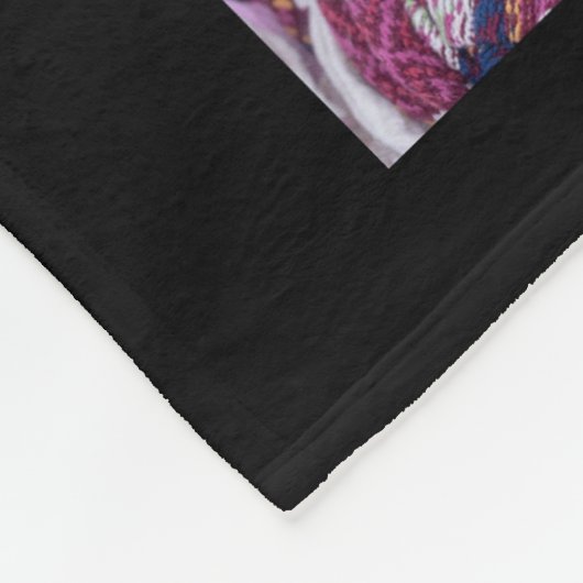 OMA Fotocollage Deken - Grootmoeder Zwart (Hoek)