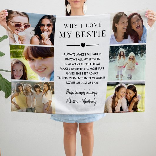 Oma Fotocollage Fleece Deken
