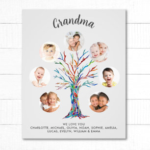 Oma Fotocollage Poster