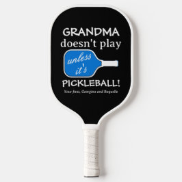 Oma Funny Pickleball Humor Schattige Fun Typografi Pickleball Paddle