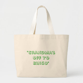 "Oma gaat naar Bingo" Grote Tote Bag