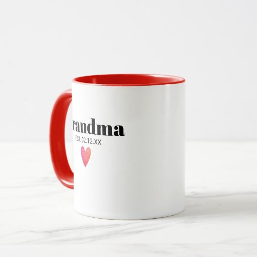 Oma Geboorteaankondiging Mok (Voorkant links)