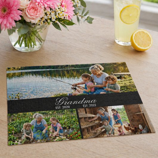 Oma Gedenkjaar Herinnering Fotocollage Legpuzzel