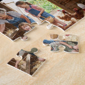 Oma Gedenkjaar Herinnering Fotocollage Legpuzzel (Zijkant)