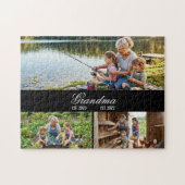 Oma Gedenkjaar Herinnering Fotocollage Legpuzzel (Horizontaal)