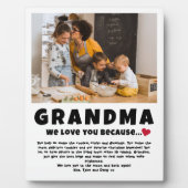 Oma Gepersonaliseerde foto Gift van Kinder Fotoplaat (Voorkant)