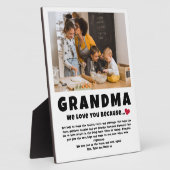 Oma Gepersonaliseerde foto Gift van Kinder Fotoplaat (Zijkant)