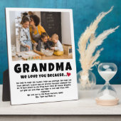 Oma Gepersonaliseerde foto Gift van Kinder Fotoplaat (Zijkant)