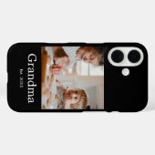 Oma Geregistreerde Zwarte Foto Cadeau Case-Mate iPhone Case (Achterkant (horizontaal))